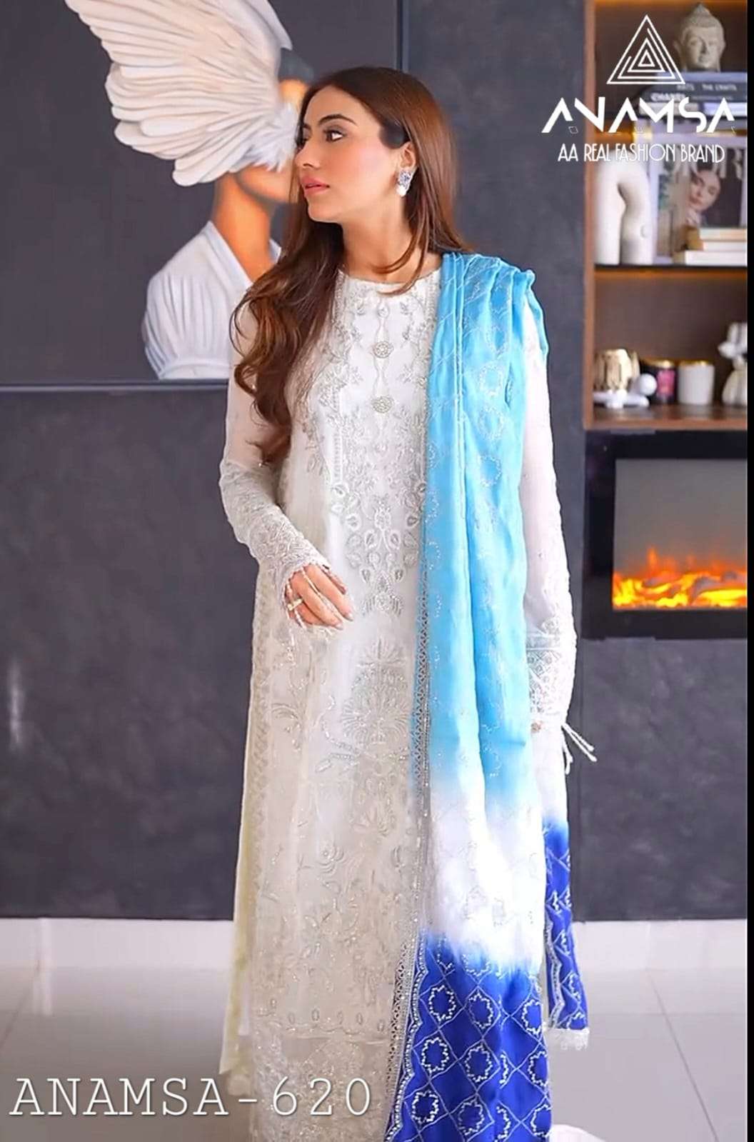 D No -620 Semi Stitched By Anamsa